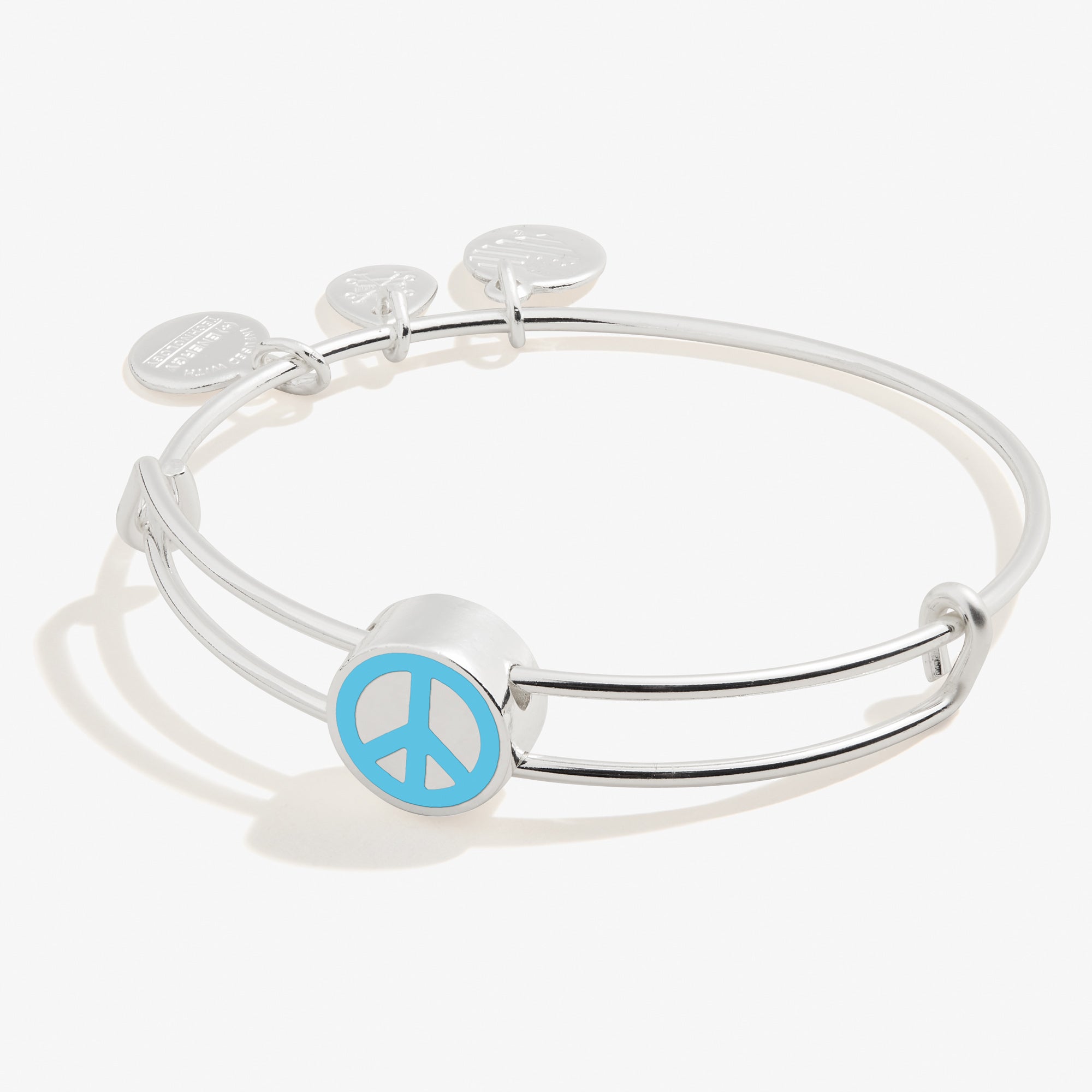 Peace Motif Inline Charm Bangle Alex and Ani – ALEX AND ANI