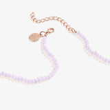 Renewal Butterfly + Pink Bead Necklace, Adjustable