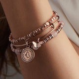 Rose Quartz Beaded Wrap Bracelet