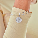 St. Christopher Charm Bangle Bracelet