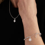 Snowflake Ball Chain Bracelet