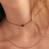 Tiger's Eye Gemstone Cord Necklace