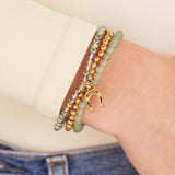 Token of Luck Horseshoe Beaded Stretch Bracelet, Set of 3