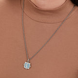 Token of Wisdom Moon Charm Necklace