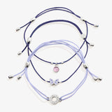 Transform Butterfly Cord Bracelets, Set of 3
