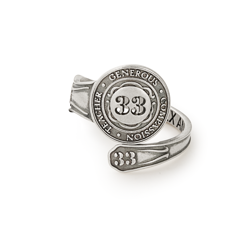 Number 33 Spoon Ring Alex and Ani ALEX AND ANI