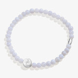 Yin Yang Blue Lace Agate Stretch Bracelet for Balance