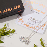 'You Are So Loved' Flower Necklace + Ring Set