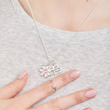 'You Are So Loved' Flower Necklace + Ring Set