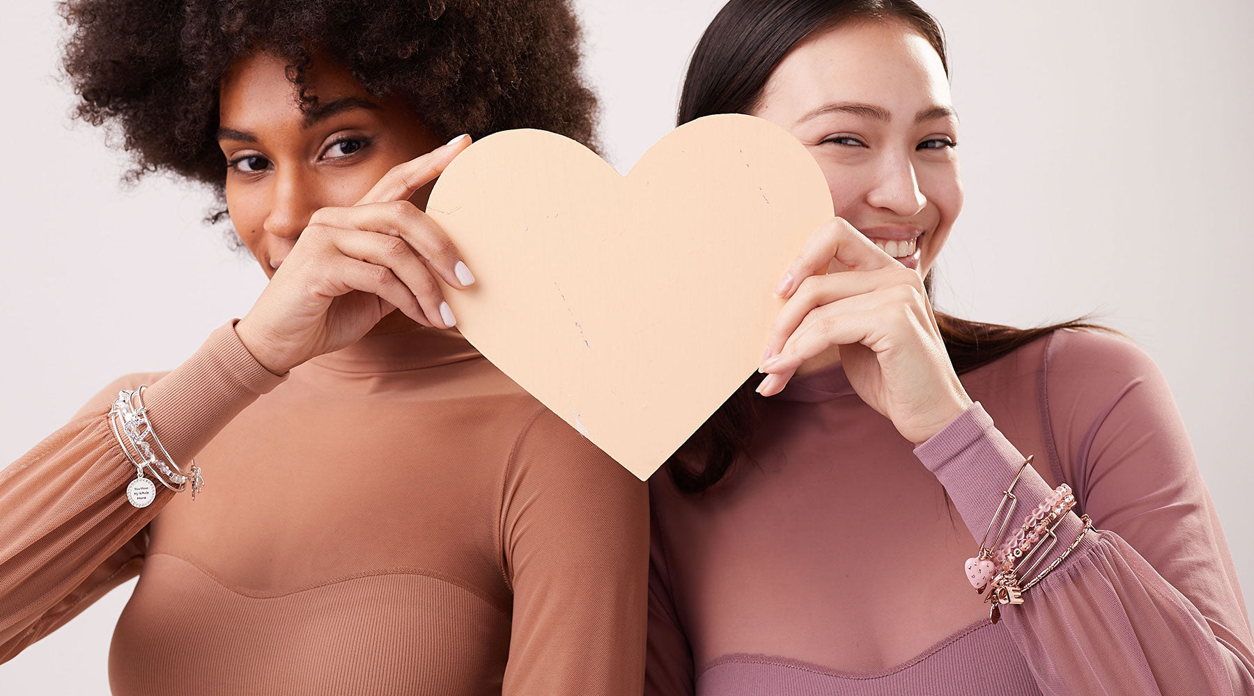 best friends celebrating valentine's day 