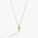 4:13 Cross Pendant Necklace