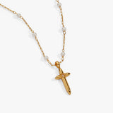 4:13 Cross Pendant Necklace