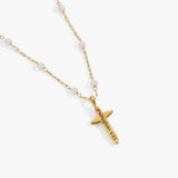 4:13 Cross Pendant Necklace