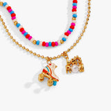 70s Roller Skate Double Strand Bracelet