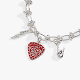 80s Rock Star Charm Chain Bracelet