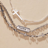 Pull Chain Cross Bracelet