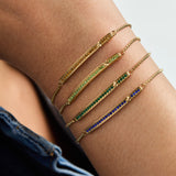 May Everyday Birthstone Pave Bolo Bracelet