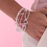 'HOPE' Breast Cancer Awareness Charm Bangle Set of 2