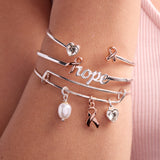 Breast Cancer Awareness Pink Ribbon Flex Cuff
