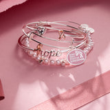 Breast Cancer Awareness Pink Ribbon Flex Cuff