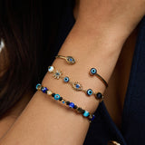 Evil Eye Beaded Bangle