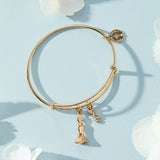 Bridal Gown Duo Charm Bangle
