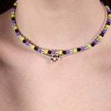BEETLEJUICE™ Sandworm Layered Beaded Necklace