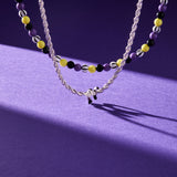 BEETLEJUICE™ Sandworm Layered Beaded Necklace