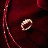 Vampire Teeth Fangs Ring