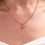 June 'Luck' Heart Birthstone Charm