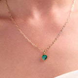 December 'Wisdom' Heart Birthstone Charm