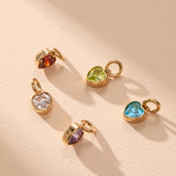 January 'Courage' Heart Birthstone Charm