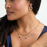 Moon Magic 2 Row Charm Necklace