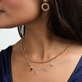 Moon Magic 2 Row Charm Necklace