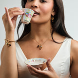 'Spill the Tea' Cup & Tea Bag Stretch Bracelet