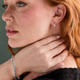 Puffy Rope Textured Huggie Hoop Earring