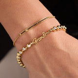 Grandma Elongated Crystal Stretch Bracelet