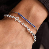 Grandma Elongated Crystal Stretch Bracelet