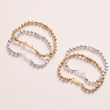 Mom Elongated Crystal Stretch Bracelet