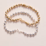 Mom Elongated Crystal Stretch Bracelet