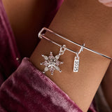 2025 Winter Snowflake Charm Bangle