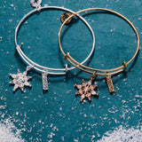 2025 Winter Snowflake Charm Bangle