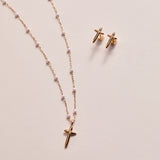 4:13 Cross Pendant Necklace