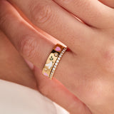 'Pray, Wait and Trust' Ring Set of 2