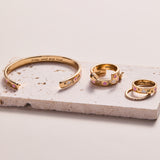 'Pray, Wait and Trust' Cuff Bracelet