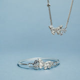 Glass Butterfly Inline Necklace