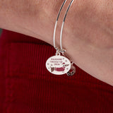 'Dachsund Through The Snow' Dog Charm Bangle