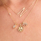 Virgo Zodiac Charm Cluster Necklace