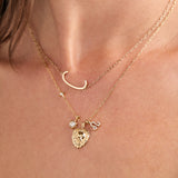 Leo Zodiac Charm Cluster Necklace
