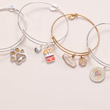Cat Mom Charm Bangle
